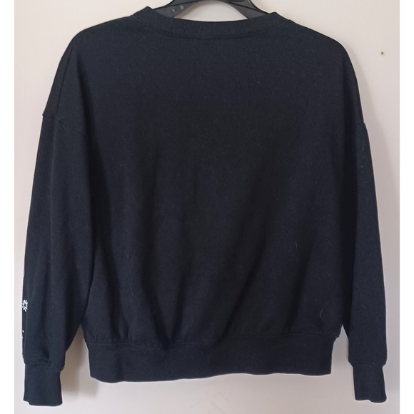 Justice Girl "Finding My Peace" Graphic Sweatshirt Size M 10 Butterflies Recycle - Picture 3 of 7